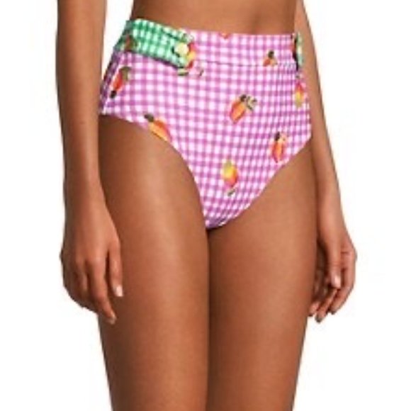 FARM Rio Pink Gingham Bikini Bottom - Picture 3 of 10